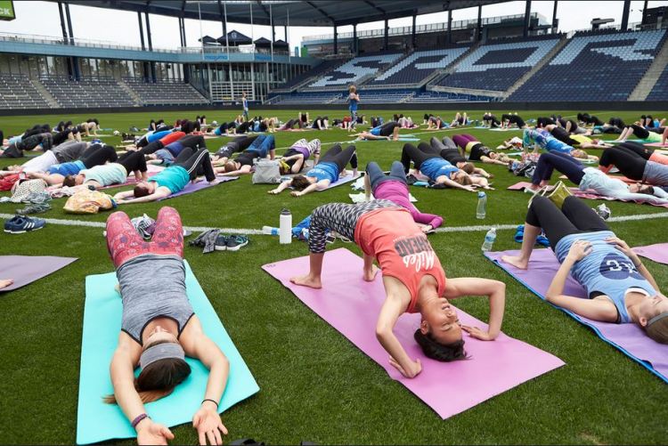 Yoga on the Pitch Abra