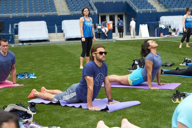 Yoga on the Pitch Graham Zusi